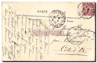 Młoda kobieta z bukietem kwiatów — L.A.B. — n° 32/3 — Rewers