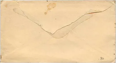Nova Iorque — Carta para o Sr. Wm. F. Willard — selo de 3 centavos da União — Verso