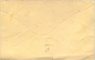 Carte postale à l'adresse de Mrs. Carie N. Commeny à Sherburne, Vermont — timbre 3 cents et cachet de Falls, Vermont — Verso