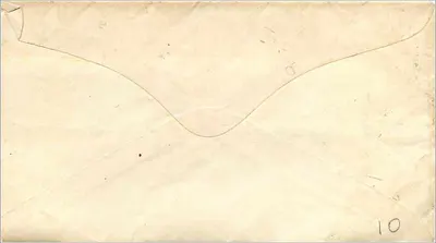 Miss Carrie C. Bartlett — South Centre, N.M. — timbre 10 cents — Verso