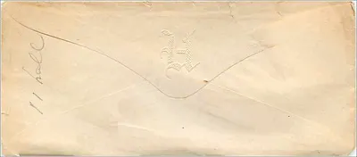 Carta postal americana — Wilwaxte, DFC 18 — selo de 3 centavos — Verso