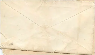 Nova Iorque — carta para John Dimitry, agente de correios — selo de 3 centavos George Washington — Verso