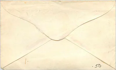 Antieke ansichtkaart — Brief aan Mr. L. Willard naar Hartford, Connecticut — 1860 — Achterkant