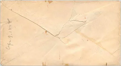 Ansichtskarte an Cynthia V. Branner in Haddam, Conn. — Stempel und Poststempel aus Boston, Massachusetts — Rückseite
