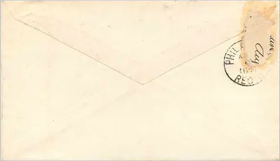 Nova Iorque — carta para C. Tower, Esq. em Filadélfia — 3 centavos verde, selo de 1861, carimbo de Nova Iorque — Verso