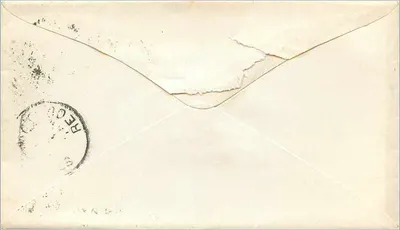 Filadelfia — lettera datata 1° gennaio 1883 — timbro da 3 centesimi — Verso
