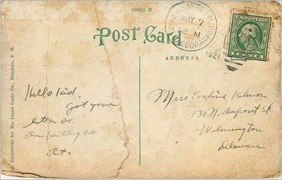 Wine Palm, Hawaiian Islands — éditeur The Island Card Co., Honolulu, T.H. — n° 20601 N — Verso