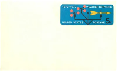 Weather Services — 1870-1970 — United States Postage 5c