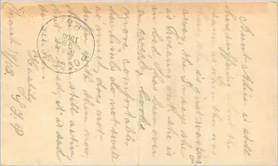 Amerikaanse ansichtkaart — Filadelfia, 1903 — uitgever United States of America, serie-nummer niet zichtbaar — Achterkant