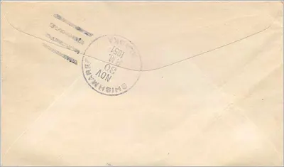 Alaska — Luftnotumschlag — Saint Michael, Alaska, 28. Dezember 1949 — Rückseite