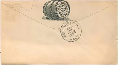 J.D. Dewell & Co. — Loja geral — New Haven, Conn. — Verso