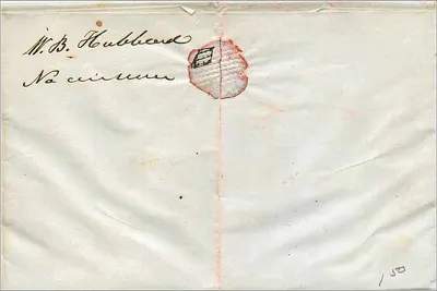Lumford — Letter dated July 23, 1849 — addressed to J. Purdy in Mansfield — Back