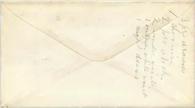 Freudonia, Nueva York — tarjeta postal con sello de 3 centavos — destinada a la Sra. N.A. Walker en Jamestown, N.Y. — Reverso