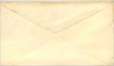 Miss H. A. Walker — Titusville, Pa. — sello de 3 centavos de George Washington — Reverso