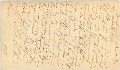 American postcard — Chicago — publisher not visible, series number not legible — Back