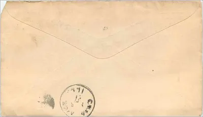 Monticello, Illinois — Carta alrededor de 1883 — Correo americano — Reverso