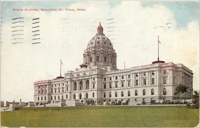 Edifício do Capitólio do Estado, St. Paul, Minn. — V. O. Hammon Pub. Co. — No. 1388