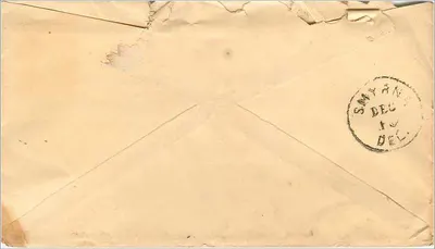 New York — Enveloppe commerciale à destination de Smyrna (Delaware) — WM. L. ALLEN & CO., New York — Verso
