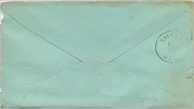 Ansichtkaart van Philadelphia — Cox & Sons — zegel van 2 cent — Achterkant