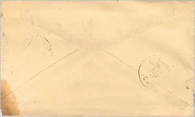 Nova Iorque — Envelope comercial — WM. L. ALLEN & CO., No. 104 Warren Street — Verso