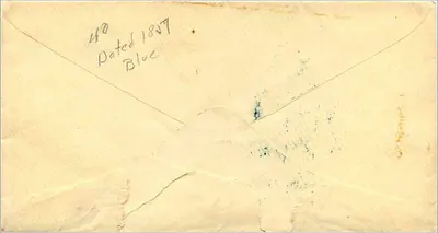Cartolina postale indirizzata a Madame Harriet A. Melvin — editore sconosciuto, numero di serie non visibile — Verso