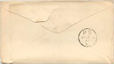 Providence, R.I. — Carta comercial — Nichols, Black & Co. n°207 — Verso