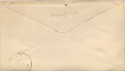 Greenville, SC — Carta para Josiah Payne, Jeddo, Orleans Co., New York — Editor não visível — Verso
