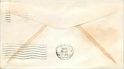 Wisconsin — 1848-1948 Centennium — 'America's Dairyland' — U.S. Air Mail — Rückseite