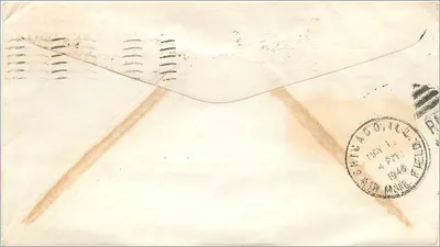 Wisconsin — 1848-1948 Centennial — 'America's Dairyland' — U.S. Air Mail — Rückseite
