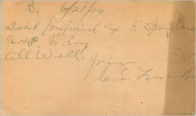 Berwick-sur-Delaware — carta postal americana de 1900 — editor não visível — Verso