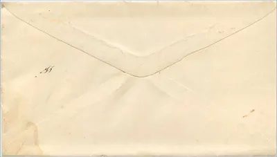 Lancaster, N.H. — Sobrecarta enviada a Charleston, N.H. — Sello postal estadounidense 1893 — Reverso