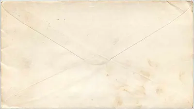 Lettera postale di Beirut — timbro 3 piastre — destinata a Francoforte (Kentucky) — Verso