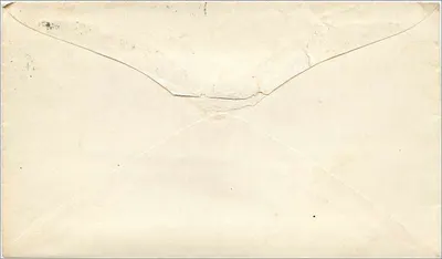 Filadélfia — carta para Potteville — selo de 2 centavos verde — Verso