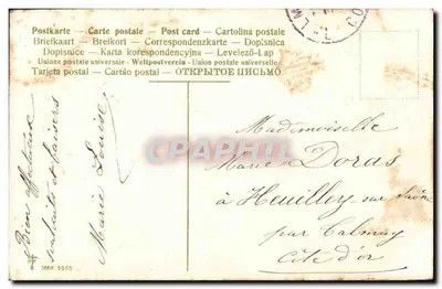 Fiolety i trójkąty — Szczęśliwy Nowy Rok — Wydawca S. MICHELAN, seria 3505 — Rewers