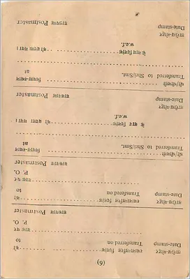 Carta postal indiana — selos B.R.L.FEE — editor B.R.L.FEE, número de série não visível — Verso