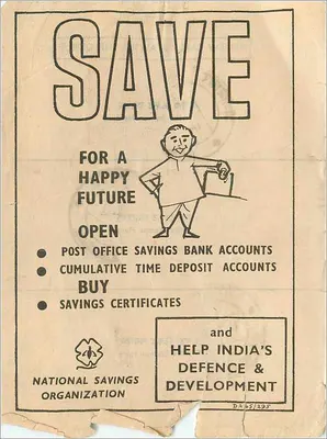 Reclame voor spaarrekeningen en spaarcertificaten — National Savings Organization, India — Achterkant