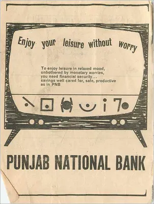 Publicidade para a banca PNB — Sujeito: televisor — editor PNB — Verso