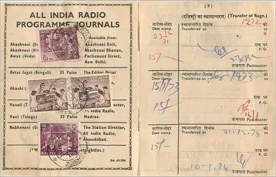 Carte postal publicitária para os serviços postais indianos — editor B.R.L.F.E.E. e n° de série (7) — Verso