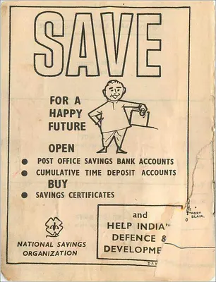 Publicidade pelos serviços postais indianos — Port Blair — editor National Savings Organization — Verso