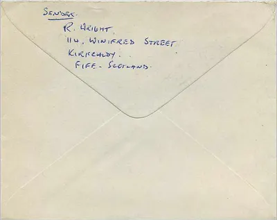 Kirkcaldy — 3 listopada 1962 — Postal Gift Cards — Rewers