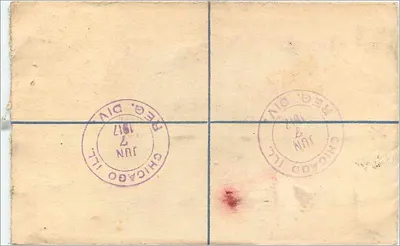 चिकागो के लिए एक अपने लिए लिखा अपने लिए लिखा पत्र — जमैका, 1917 — जमैका, किंगस्टन — पीछे