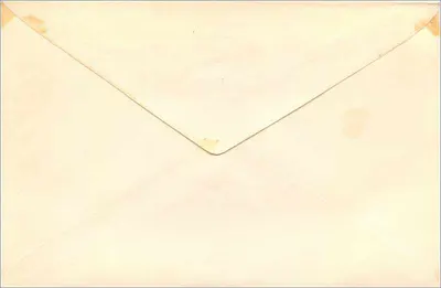 Angielska kartka pocztowa — znaczki 1/2d i 4d — bez widocznych drukowanych tekstów — Rewers