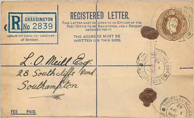 Grassington — Carta recomendada — British Post Office