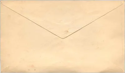 Enveloppe — timbre 1 penny rose (1840) — sans texte imprimé — Verso