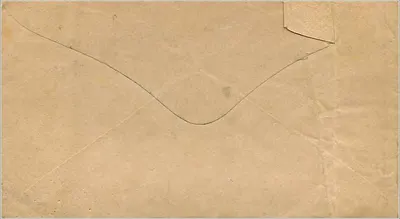 Edimburgo — endereço impresso — selo e carimbo postal — Verso