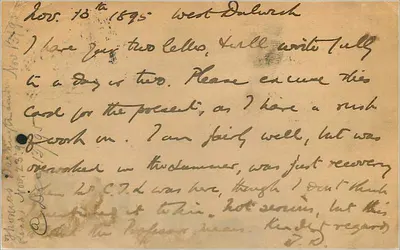वेस्ट डलुथ — 1895 की तारीख वाली पोस्टकार्ड — एडिटर यूनिवर्सल पोस्टल यूनियन — पीछे