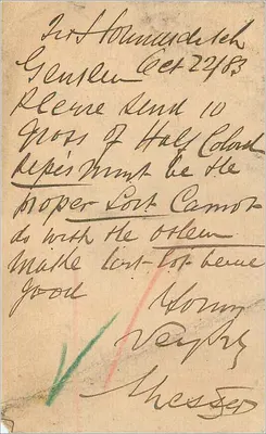 London — englische Karte mit Stempel und Postmarke — Verlag nicht sichtbar — Rückseite