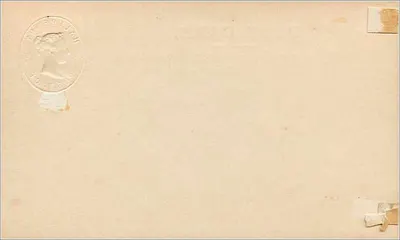 Carte postale anglaise — verso — timbre demi-penny — Verso