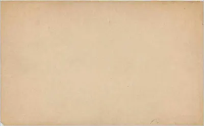 Carta postal britânica — selo de ½ penny Victoria — verso em branco — Verso