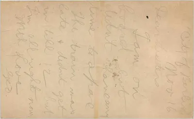 Carta postal britânica — vista frontal e verso — destinada à Sra. E.E. Parkes em Birmingham — Verso